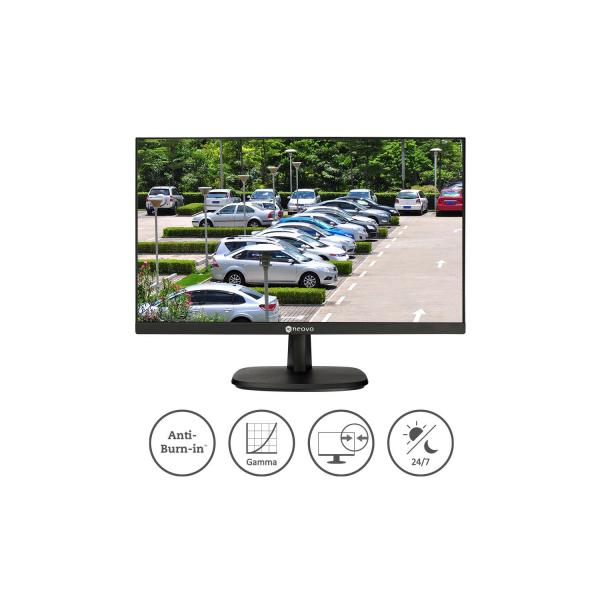 Moniteur LED Neovo sc-2402 24 ips, 1920x1080p, 250 CD m2, 1 000:1, 5 ms, 178 178, VGA BNC HDMI