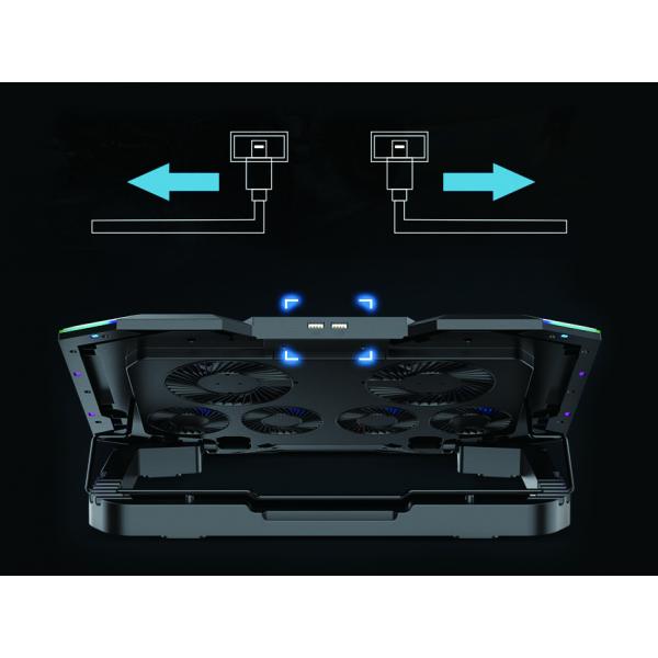 Conceptronic thyia01b thyia ergo support de refroidissement pour ordinateur portable de jeu à 6 ventilateurs, 17 43,2 cm, 6 pièce(s) boutons,
