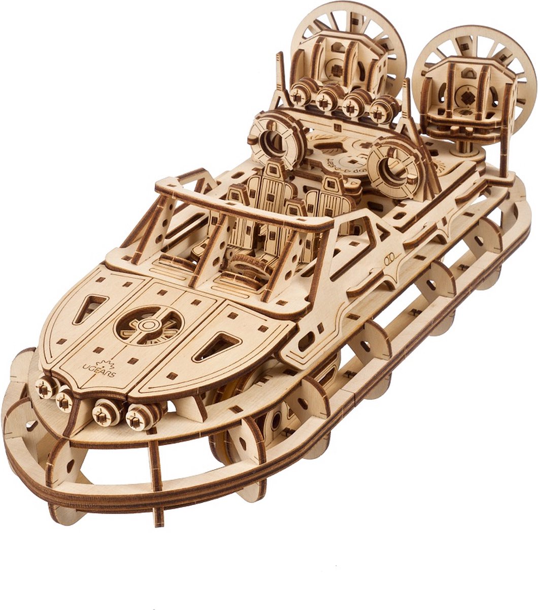 Maquette en bois Ugears - aéroglisseur de sauvetage
