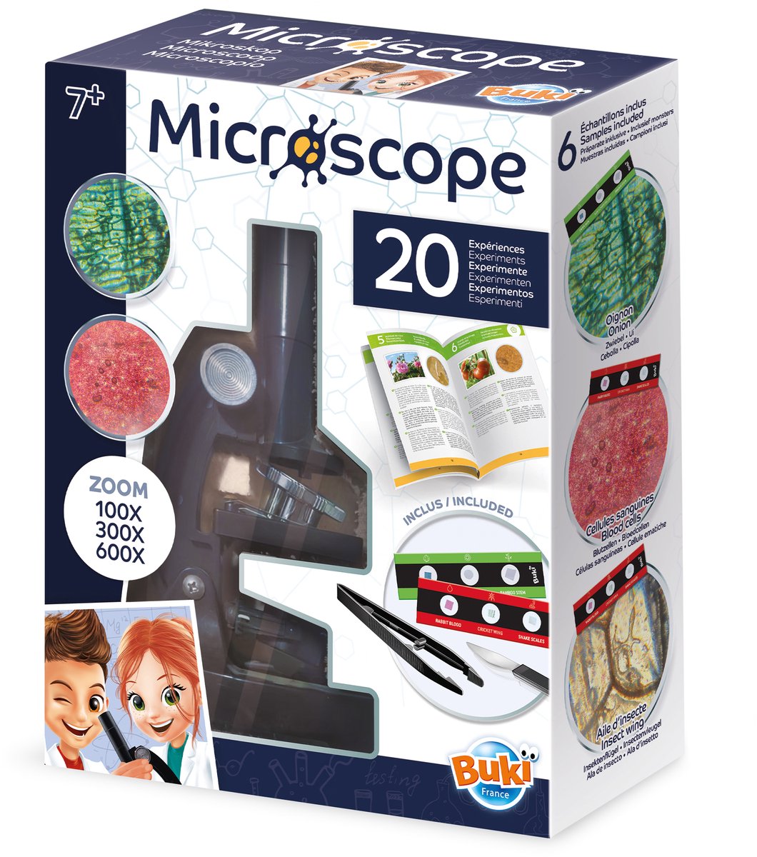 Buki france buki - microscope - grossissement 100-300-600x