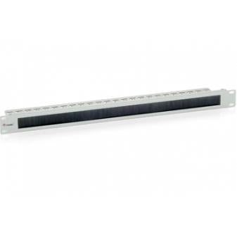 Equip 327411 panneau de brosses, noir (ral 9005) panneau de brosses, noir, 1u, 48,3 cm (19 ) 44 mm, 92,3 mm