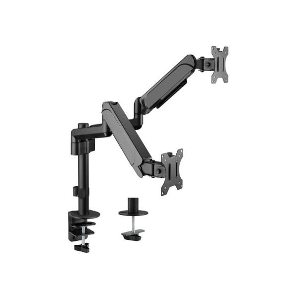 Equip 650133 17 -32 support de montage de bureau pour deux écrans, pince, 18 kg, 17 - 32 , 100 x 100 mm, noir