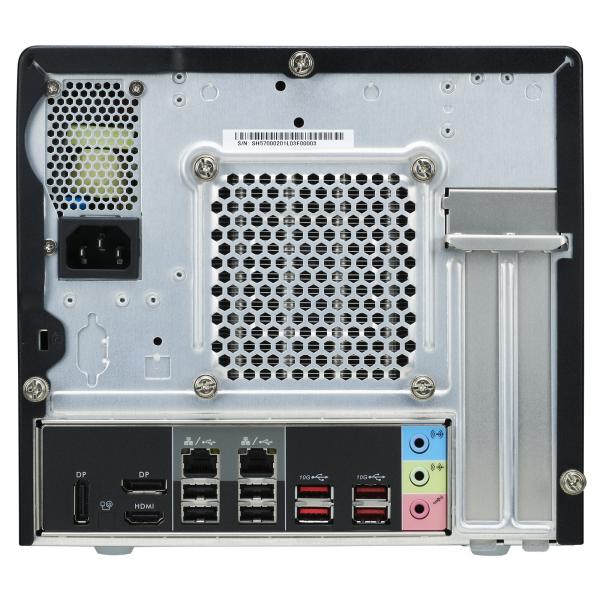 Shuttle sh570r8 noir xpc slim cube pc barebone, taille 13l, lga1200, 4x ddr4, dimm, wi-fi 5, 500 w
