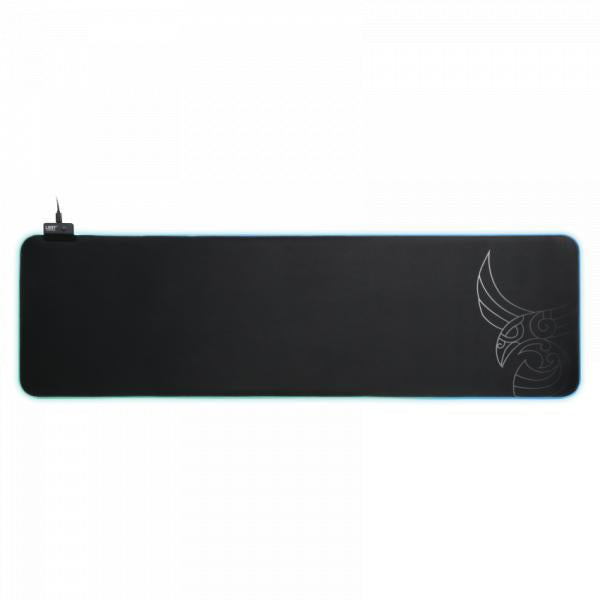 Tapis de souris de jeu L33t Gaming 160406 Asar Bardagi XXL RVB, surface rapide. 920 x 294 x 3 mm, noir