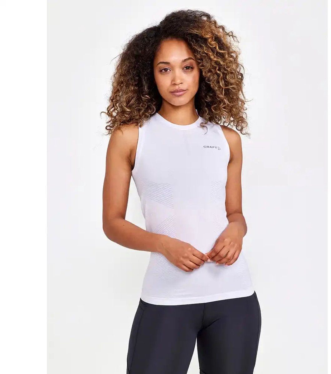 Chemise thermique femme Craft active cool intense sl w - blanc