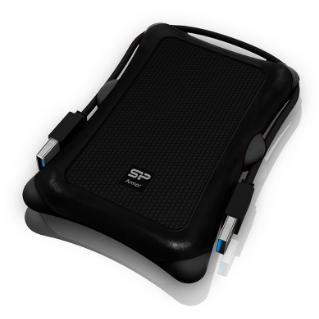 Silicon power sp020tbphda30s3a armor a30 disque dur portable, 1 to, usb3.2 gen 1, anti-choc, noir, mil-std