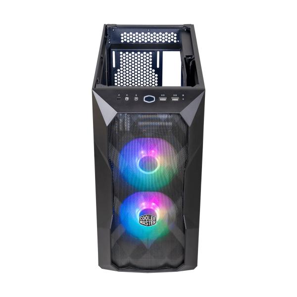 Cooler master refroidisseur td300-kgnn-s00 td300 mesh, matx, midi-towe, argb, façade en maille 3d, dessus amovible, noir