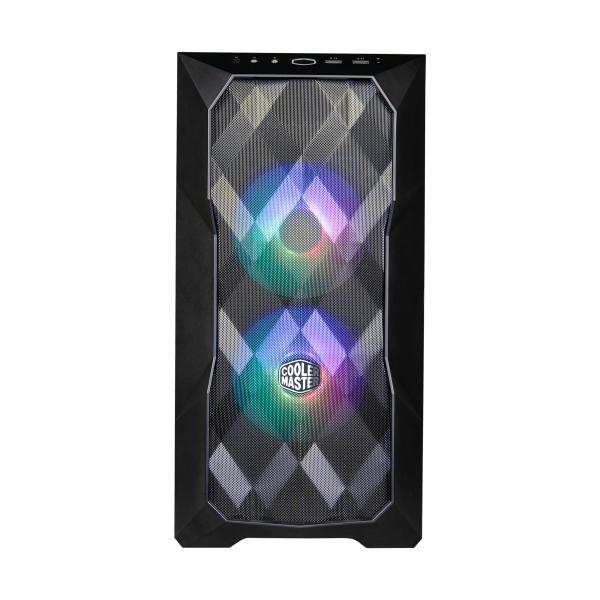 Cooler master refroidisseur td300-kgnn-s00 td300 mesh, matx, midi-towe, argb, façade en maille 3d, dessus amovible, noir