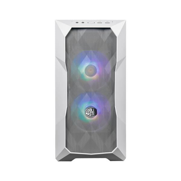 Cooler master td300-wgnn-s00 td300 mesh blanc, matx, tour midi, hub argb, maille 3d, dessus amovible