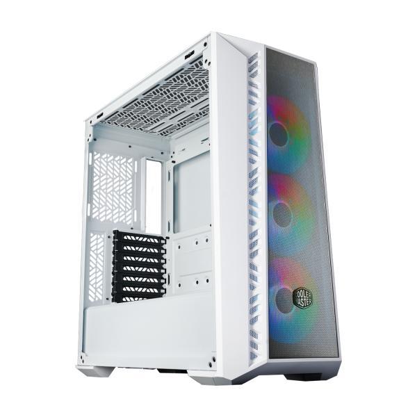 Cooler master mb520-wgnn-s01 masterbox 520 blanc, atx, tour midi, fenêtre transparente bord à bord