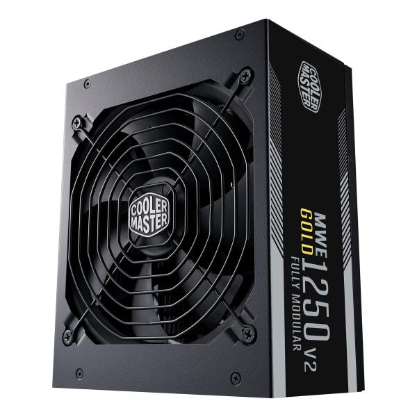 Cooler master mpe-c501-afcag-eu mwe gold v2, atx, 1250w, prêt rtx, modulaire, 140mm, noir