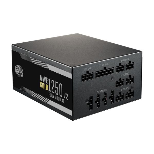 Cooler master mpe-c501-afcag-eu mwe gold v2, atx, 1250w, prêt rtx, modulaire, 140mm, noir