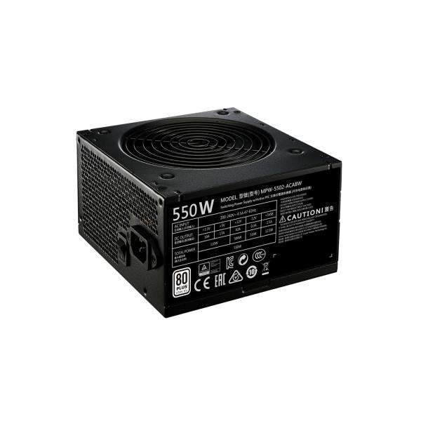 Cooler master mpe-5501-acabw-beu mwe 550 bronze-v2 - 230v, 120mm, 85%, 2x pcie, noir