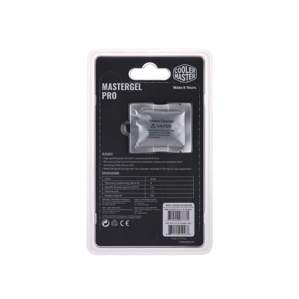 Cooler master mgy-zosg-n15m-r2 mastergel pro v2, 1.5ml, 8 w m-k, gris