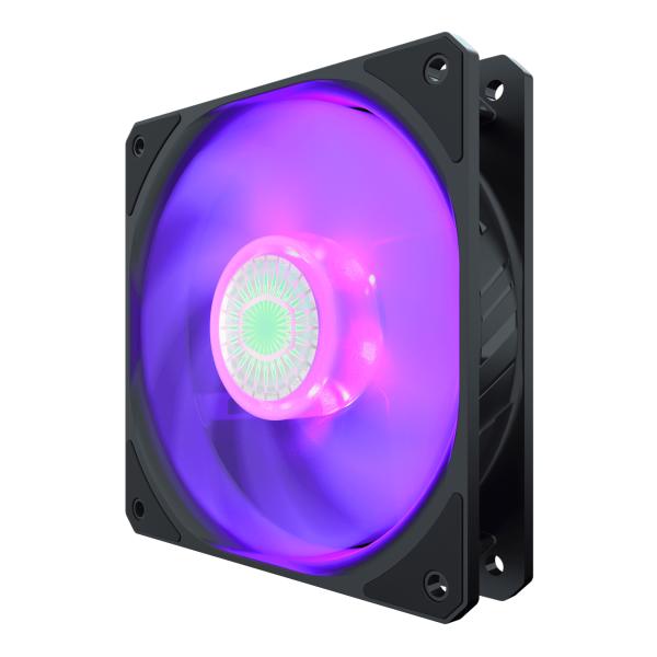 Cooler master mfx-b2dn-18npc-r1 faucilleflow 120 rgb, 4 broches, 120mm, fusil, 650-1800 tr/min, 8 - 27 dba