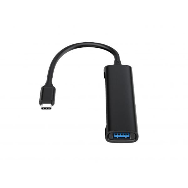 Conceptronic hubbies12b hubbies Hub USB 3.0 4 ports, 2 ports USB-C 2 ports USB-A, boîtier en aluminium, USB-C
