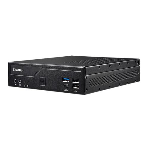 Shuttle dh610 xpc slim pc barebone, lga1700, intel h610, 2x ddr4 (max.64go) 1x2.5 baie, m.2, hdmi,