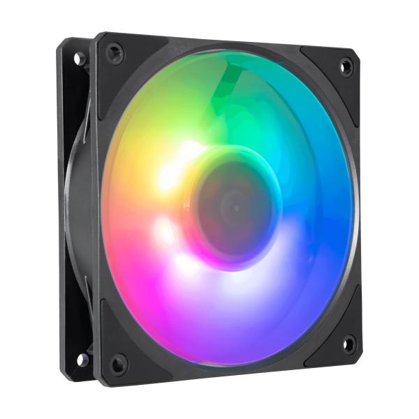 Cooler master mfz-m2dn-24np2-r1 mobius 120p argb, 120 mm, 2400 tr/min, 30 db, 75.2 cfm, noir
