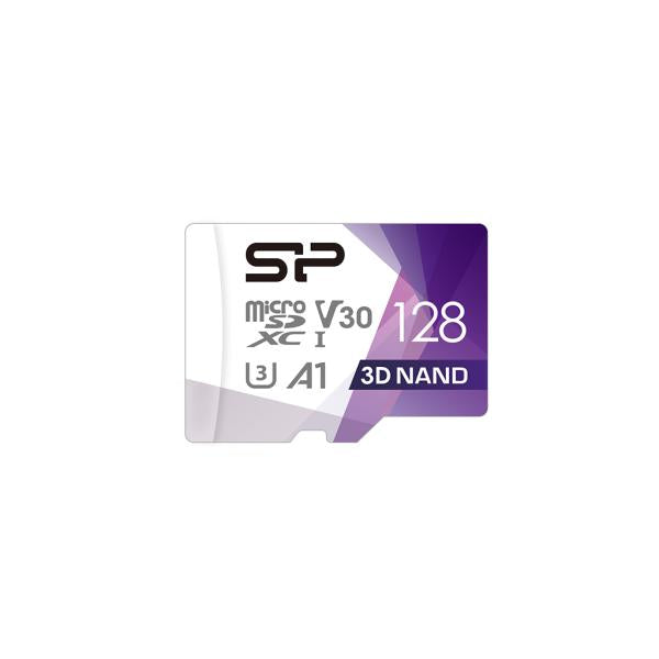 Silicon power sp128gbstxdu3v20ab supérieur pro, 128 go, microSDXC, classe 10, UHS-i, 100 mo s, 80 mo s