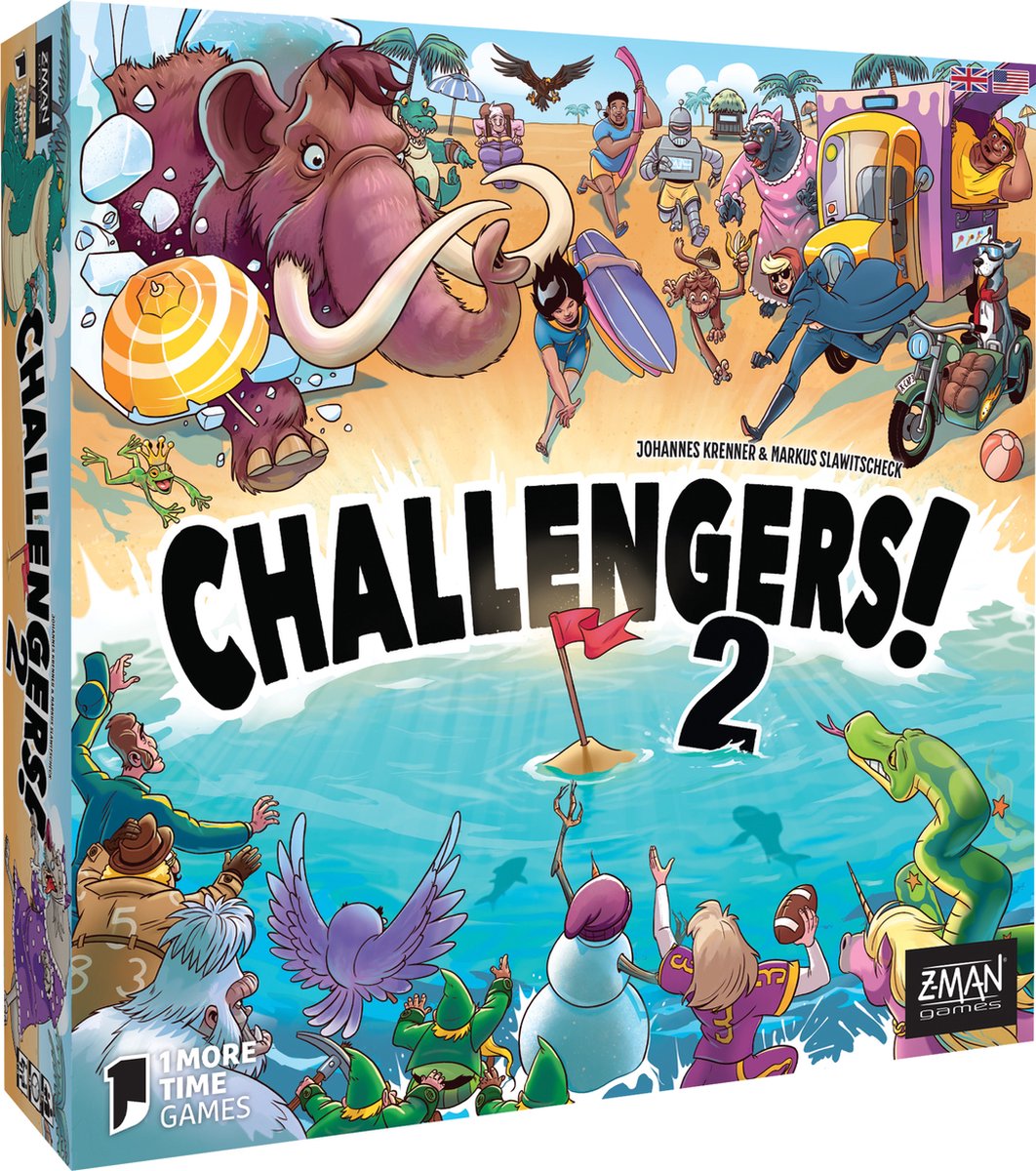 Challengers des jeux Z-man ! coupe de plage - jeu de cartes