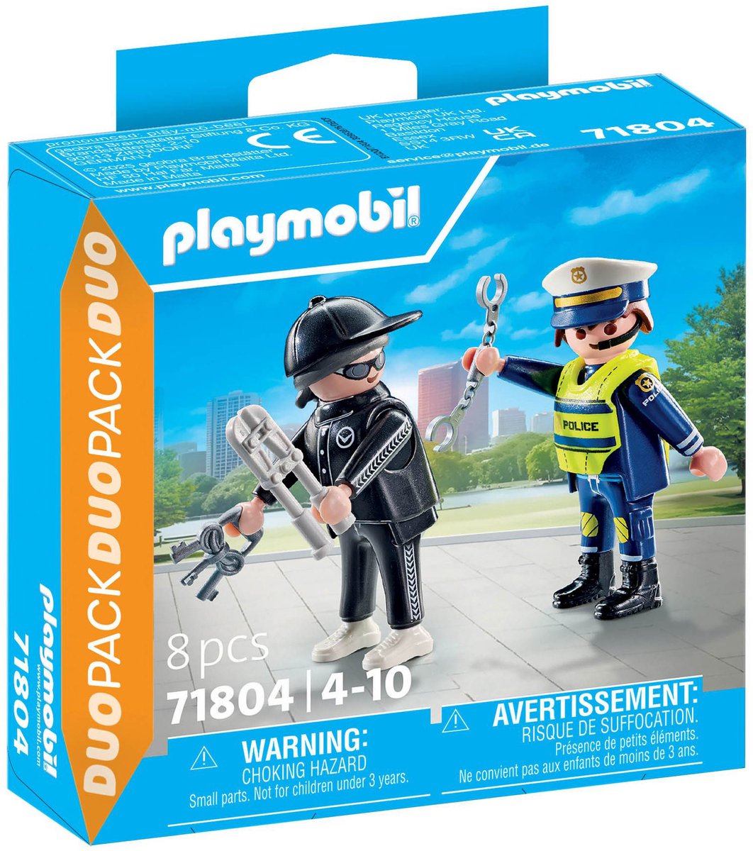 Playmobil 71804 policier et cambrioleur | 2 pièces