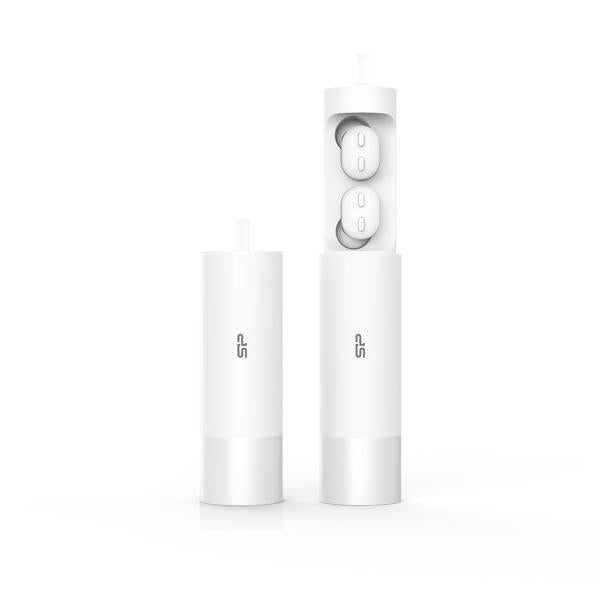 Silicon power sp5mwasybp81bt0w blast plug bp81 casque, sans fil bluetooth 5.0, appels musique, blanc