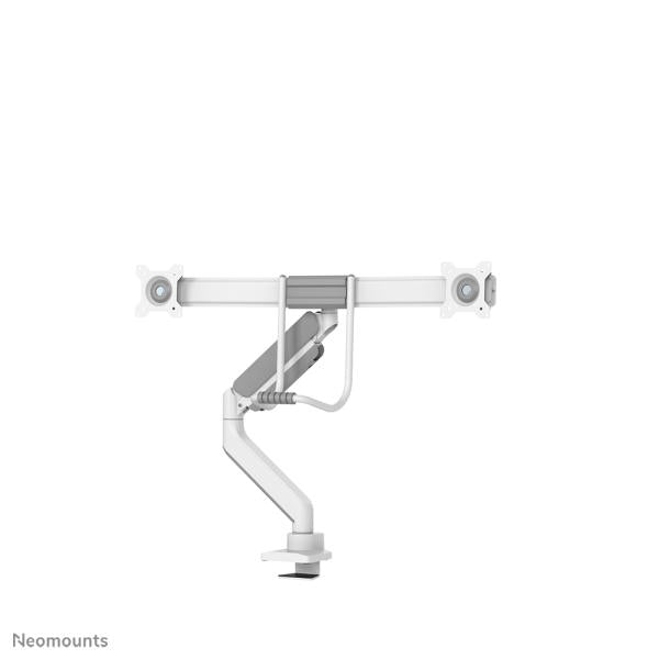 Neomounts ds75-450wh2 support de bureau pour écran à mouvement complet, 2 écrans, œillet de serrage topfix