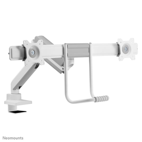 Neomounts ds75-450wh2 support de bureau pour écran à mouvement complet, 2 écrans, œillet de serrage topfix