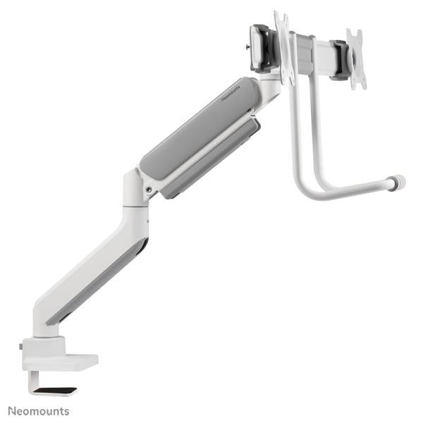 Neomounts ds75-450wh2 support de bureau pour écran à mouvement complet, 2 écrans, œillet de serrage topfix