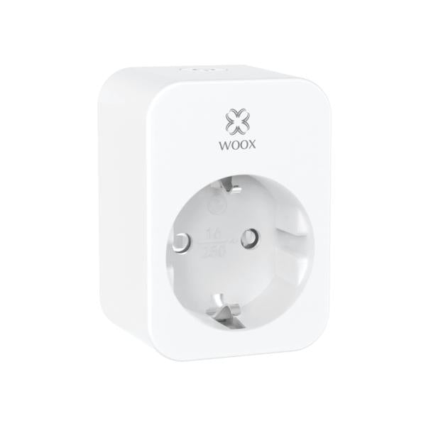 Prise intelligente Woox r6118, schuko, wifi, 802.11b g n, 3680 w, ip20, 30m, blanc