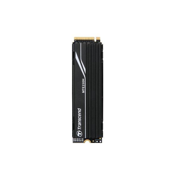 Transcend ts2tmte250h mte250h ssd, 2 to, m.2 2280, pcie gen4x4, nvme, 3d tlc, dram, dissipateur thermique en métal