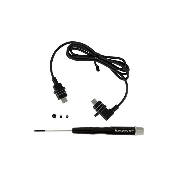 Transcend transcend ts-dbk3 kit d'accessoires pour caméra corporelle, câble, 1 m, noir