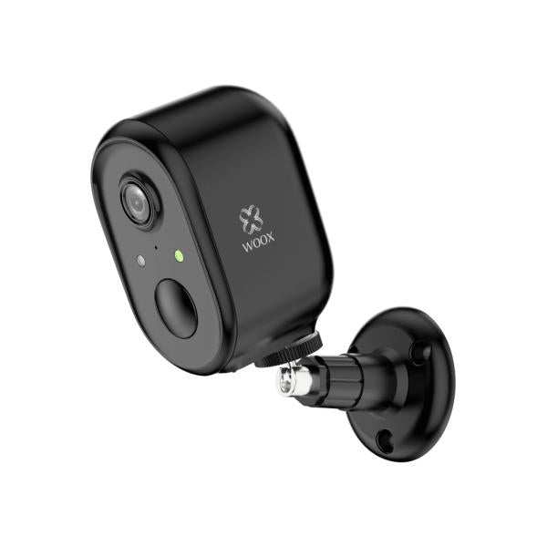 Caméra extérieure intelligente Woox R4260 Full HD 1080p, objectif 2MP, rechargeable grâce au micro inclus