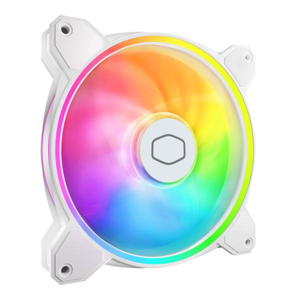 Cooler master mfl-b4dw-16np2-r2 masterfan mf140 halo2 édition blanche, 140 mm, 27 dba, 59,51 cfm, blanc