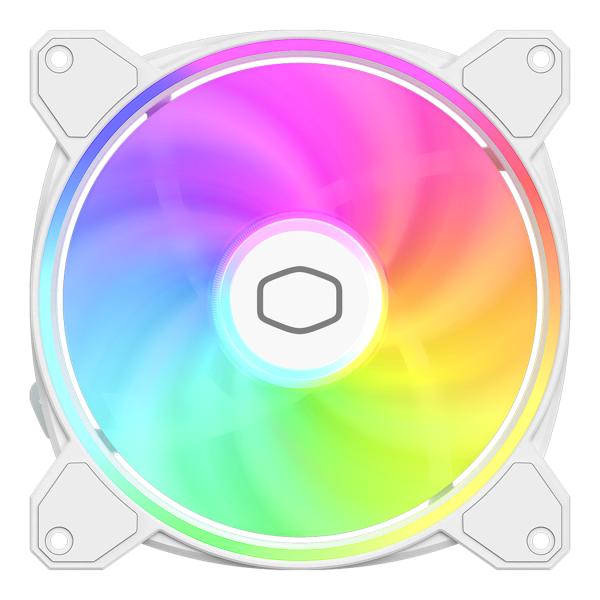Cooler master mfl-b4dw-16np2-r2 masterfan mf140 halo2 édition blanche, 140 mm, 27 dba, 59,51 cfm, blanc