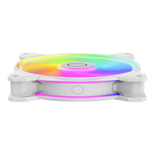 Cooler master mfl-b4dw-16np2-r2 masterfan mf140 halo2 édition blanche, 140 mm, 27 dba, 59,51 cfm, blanc