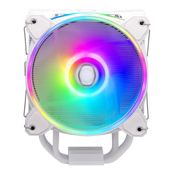 Cooler master rr-s4ww-20pa-r1 hyper 212 halo blanc, 4 broches, argb, 120mm, 650-2050 tr/min, 27 dba (max)