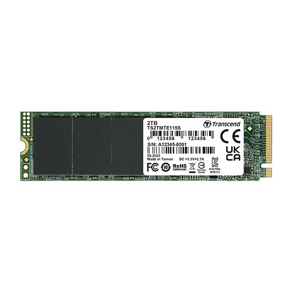 Transcend transcend ts250gmte115s mte115s ssd, 250 Go, m.2 2280, pcie gen3x4, sans dram, 3200 Mo/s, 250 000 iops