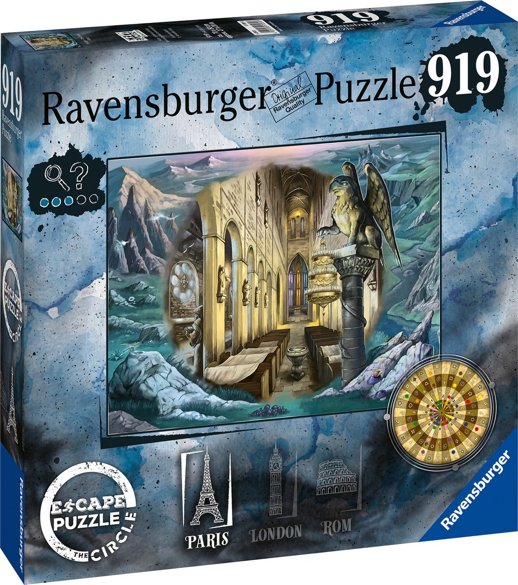 Ravensburger escape the circle puzzle paris - puzzle - 920 pièces