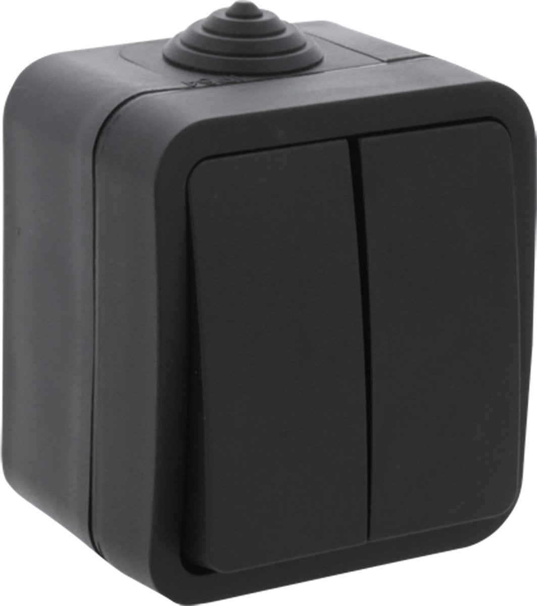 Interrupteur en saillie Q-link - série - noir