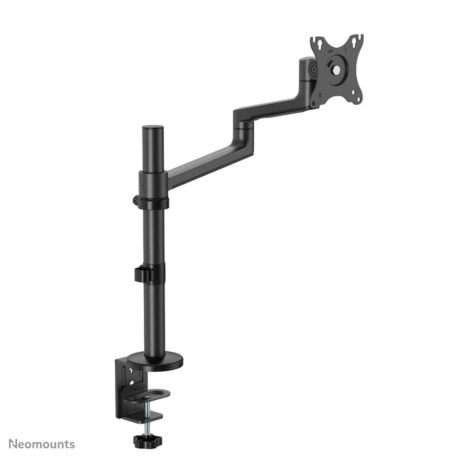Neomounts ds60-425bl1 support de bureau, 1x 27 pouces, 8 kg, inclinable et pivotant, 100x100 mm, noir