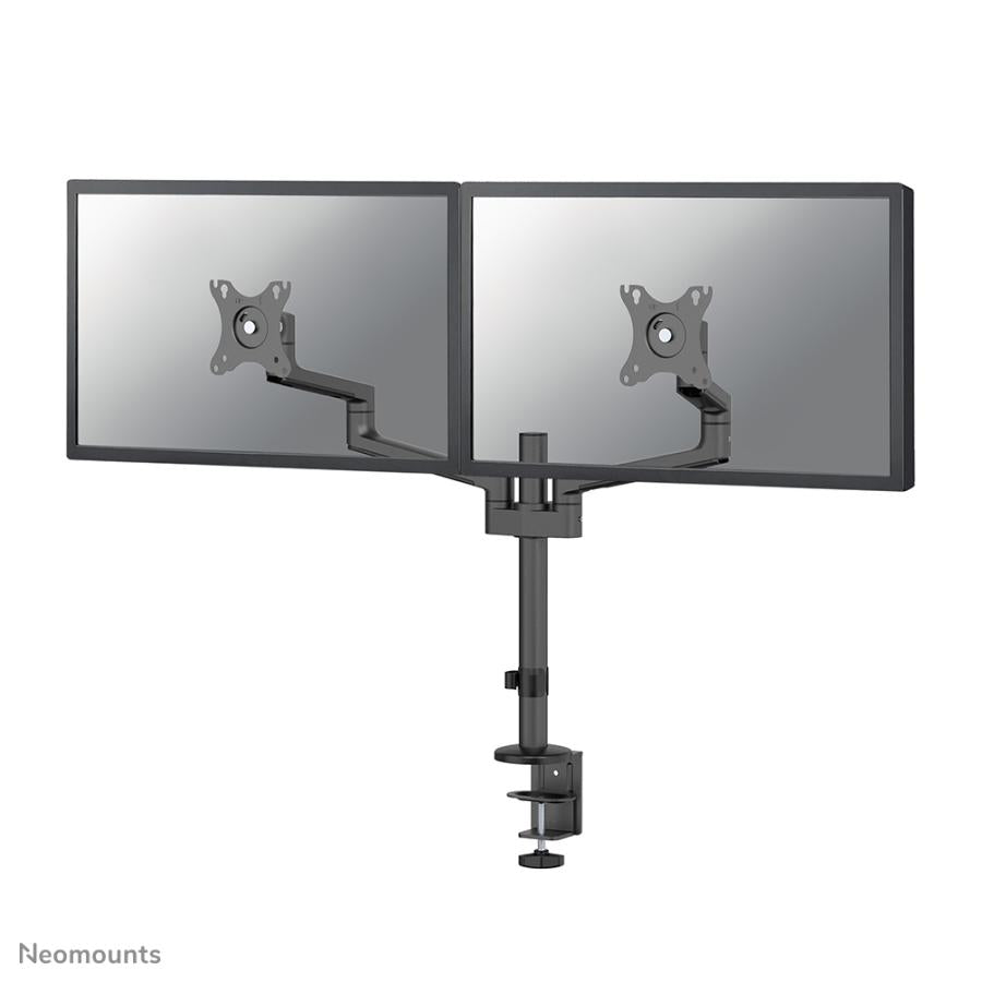 Bras pour moniteur de bureau Neomounts ds60-425bl2, passe-fil de serrage, 17 - 27, 8 kg, 100x100 mm, noir