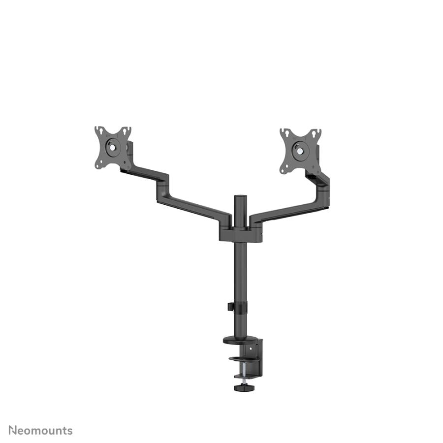 Bras pour moniteur de bureau Neomounts ds60-425bl2, passe-fil de serrage, 17 - 27, 8 kg, 100x100 mm, noir