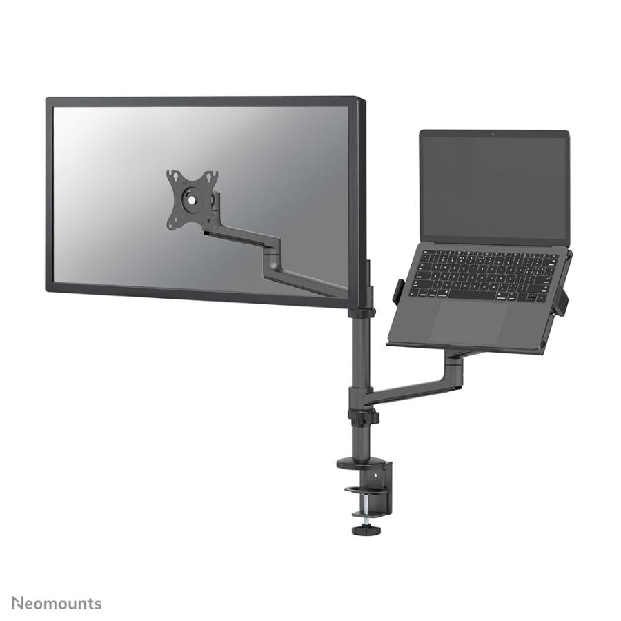 Neomounts ds20-425bl2 support de bureau pour moniteur, 17 - 27, 8 kg, 360°, noir