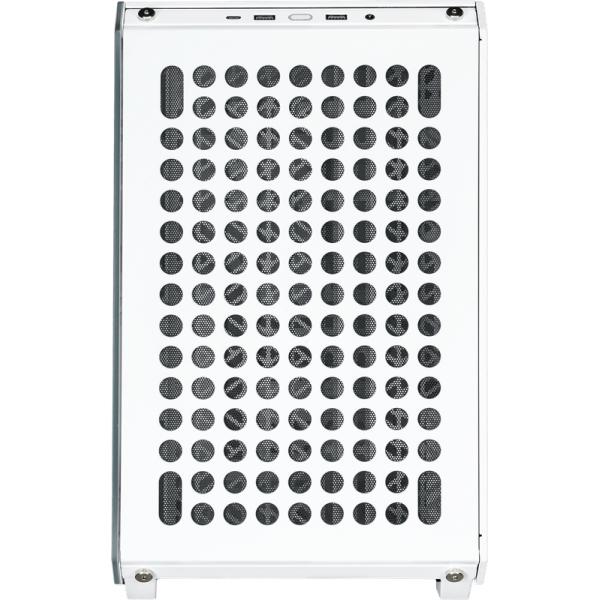 Cooler Master Q500-WGNN-S00 Que 500 Flatpack White, ATX, USB 3,2, 120 140 mm, refroidissement par eau prêt