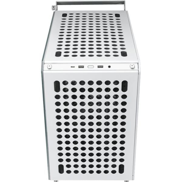 Cooler Master Q500-WGNN-S00 Que 500 Flatpack White, ATX, USB 3,2, 120 140 mm, refroidissement par eau prêt