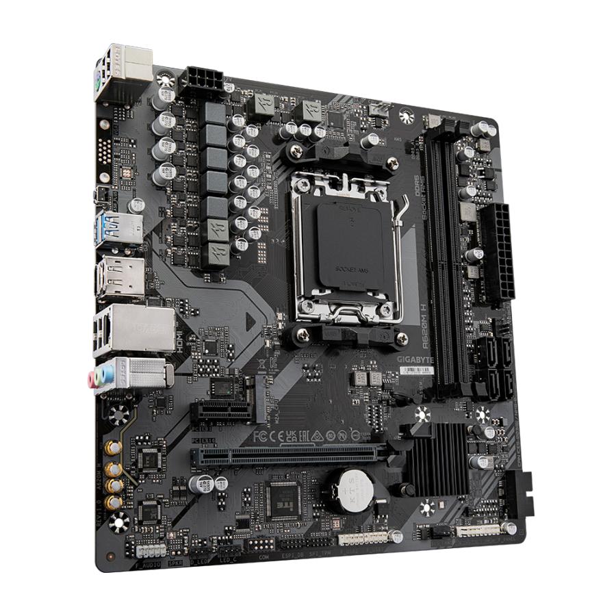 Gigabyte a620m h, matx, amd am5, a620, ddr5, 96 go, USB 3.2 gen 1, m.2, gbe lan