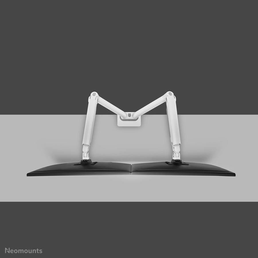 Neomounts ds70s-950wh2 support de bureau orientable, 2x 17 - 35, 18 kg, 100x100 mm, argent
