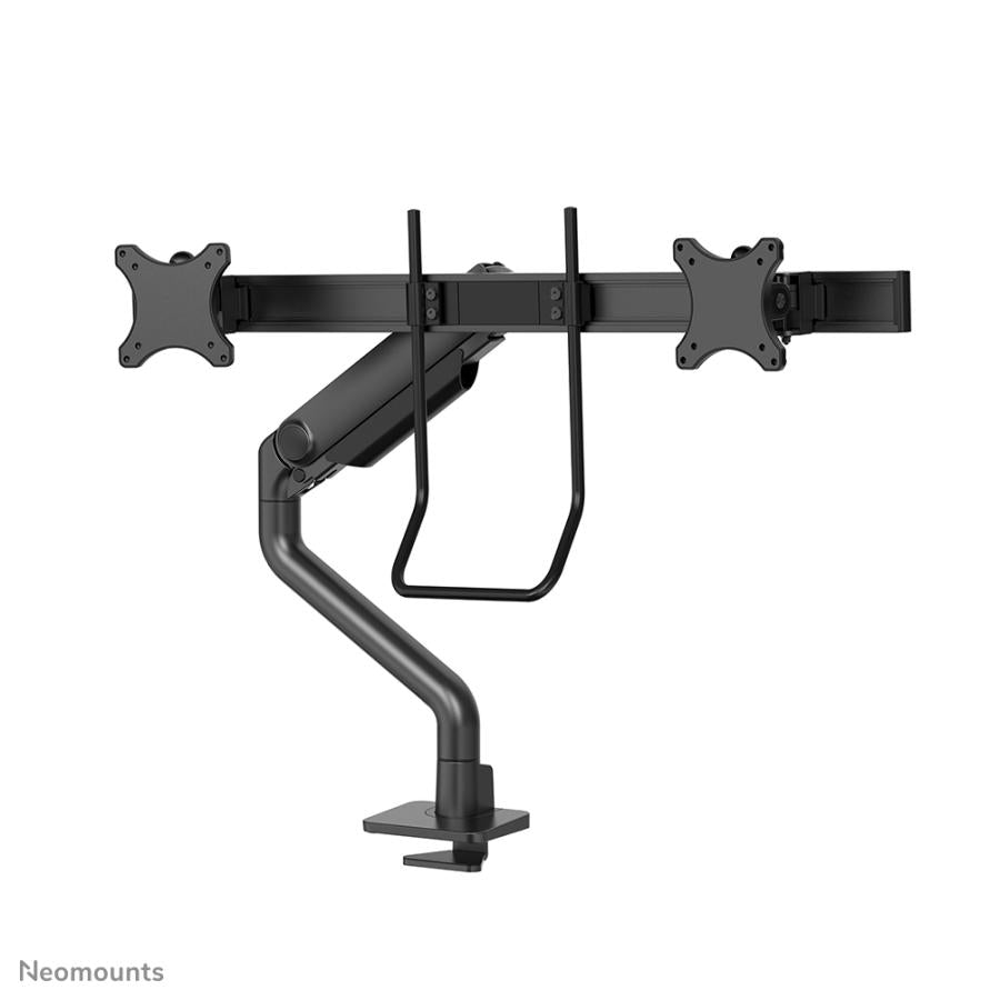 Neomounts ds75s-950bl2 support de bureau orientable, 2x 17 - 27, 8kg, 100x100 mm, noir