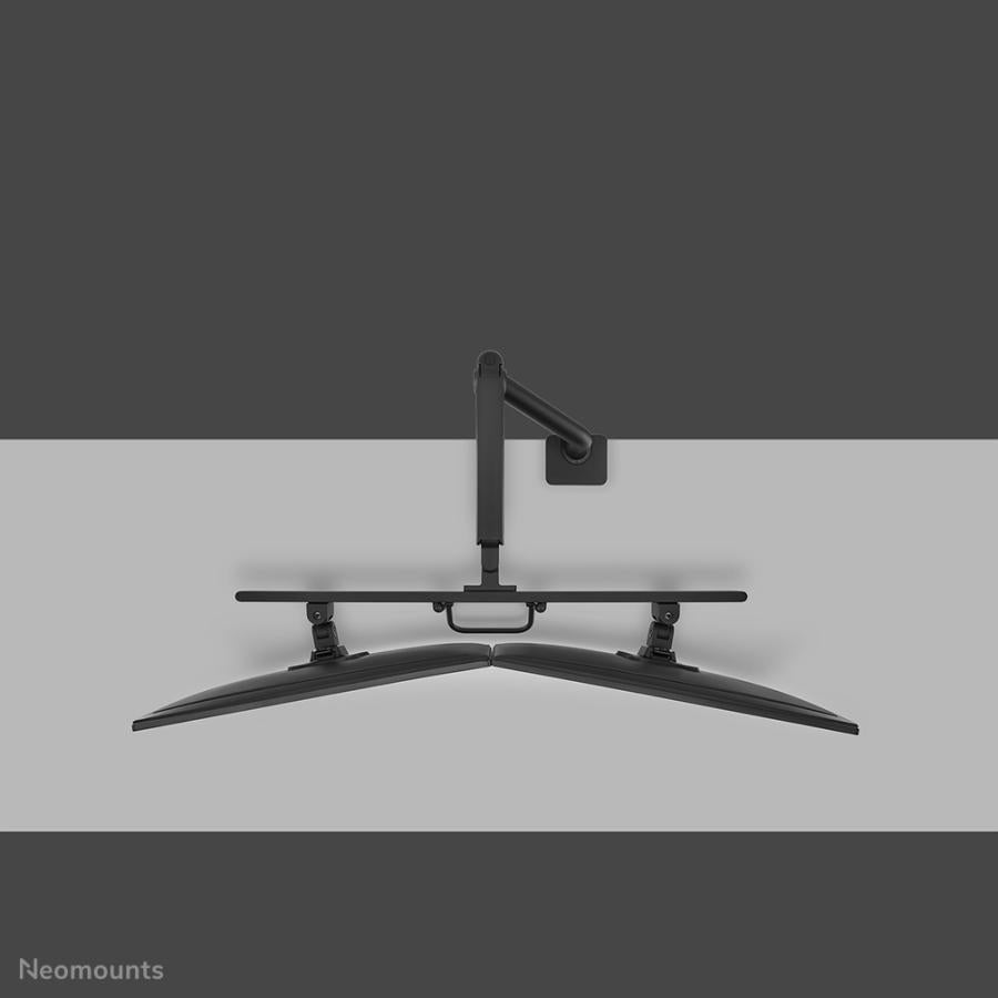 Neomounts ds75s-950bl2 support de bureau orientable, 2x 17 - 27, 8kg, 100x100 mm, noir